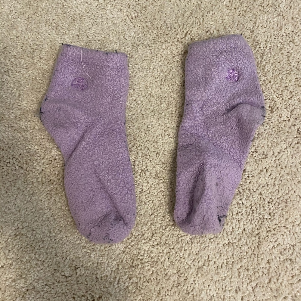 Purple Fuzzy Socks